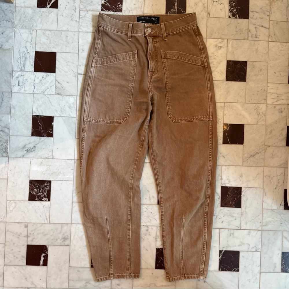Veronica Beard Charlie Barrel Leg Jeans, size 27